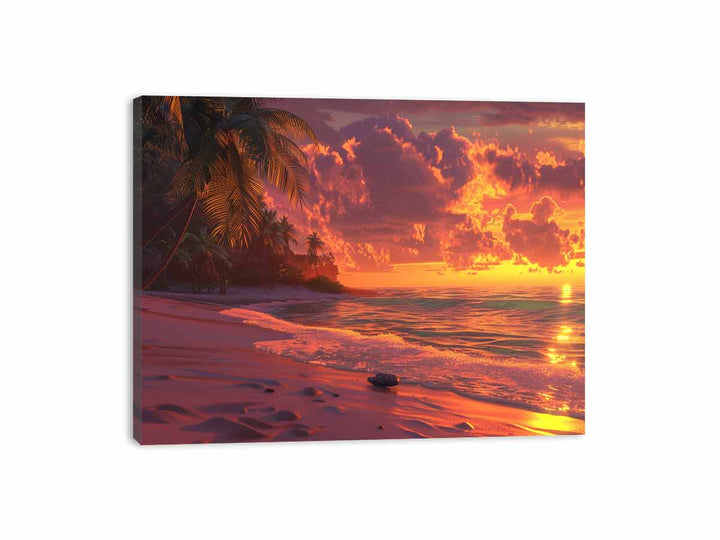 Beach Scene  Canvas Print