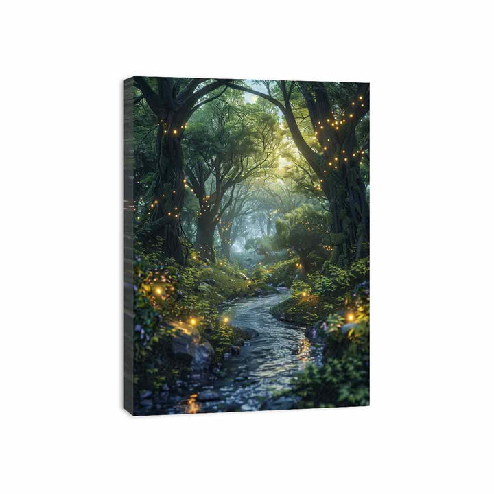 3D Forest Canvas Print