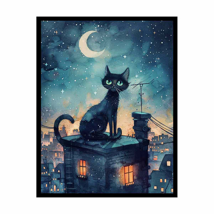 Cute Cat   Painting