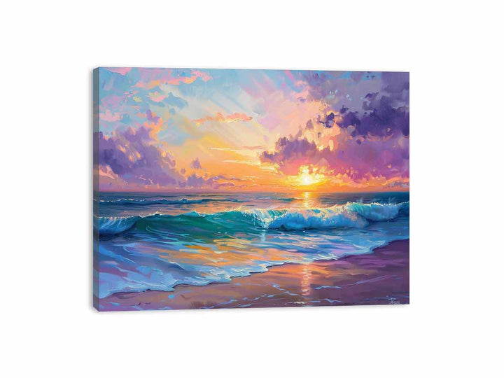 Beach Scene  Canvas Print