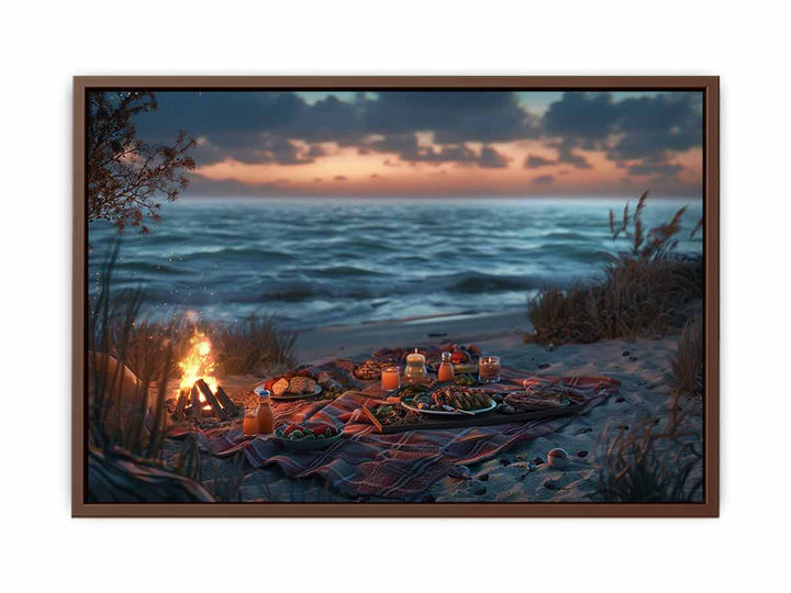 Dinner On Beach  Poster