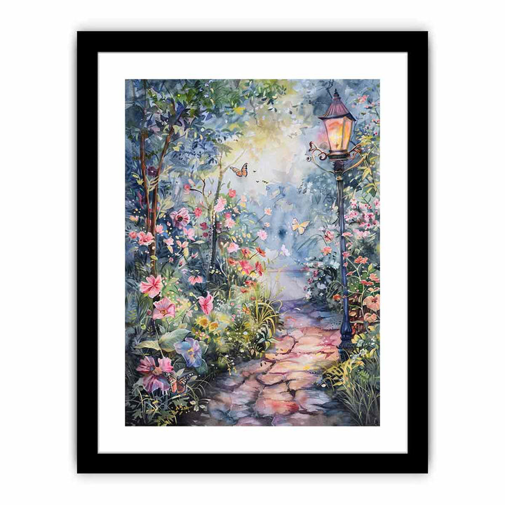 Evening Garden   Art Print