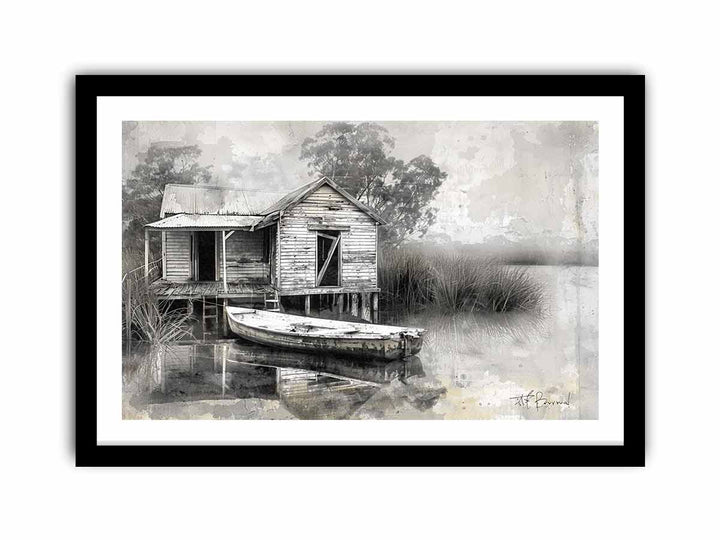 Fishing Shack   Art Print