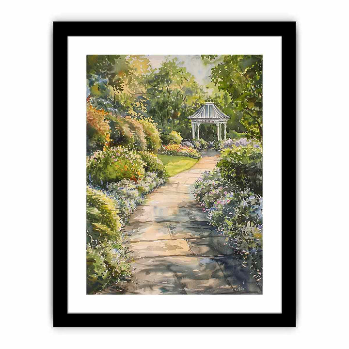 Hamptons Garden   Art Print