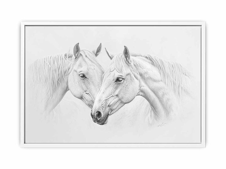 Two Horses  Framed Print