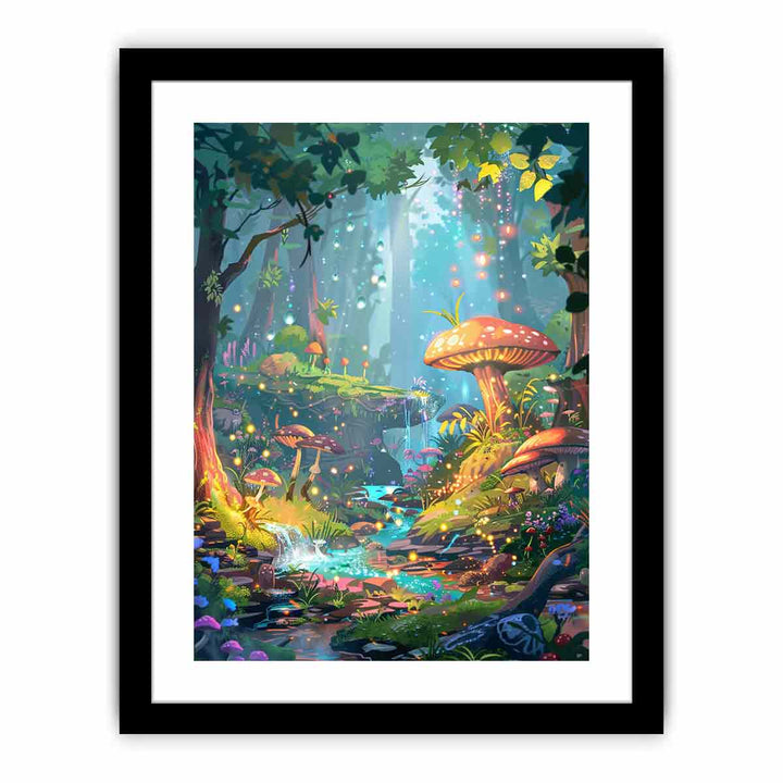 Cartoon Forest   Art Print