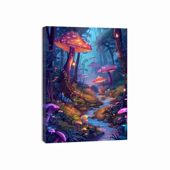 Cartoon Forest  Canvas Print