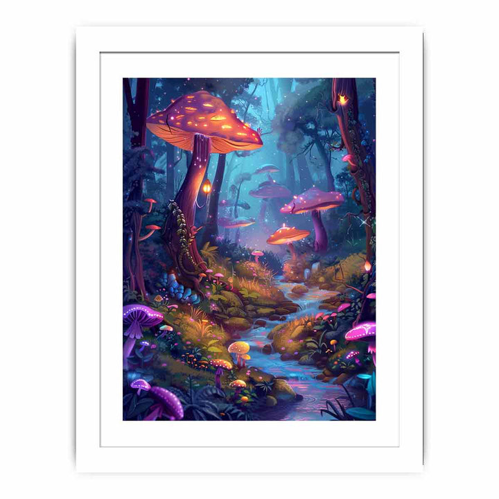 Cartoon Forest  Streched canvas