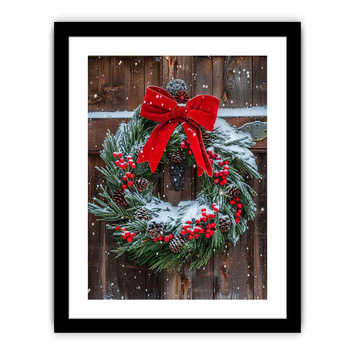 Christmas Wreath   Art Print