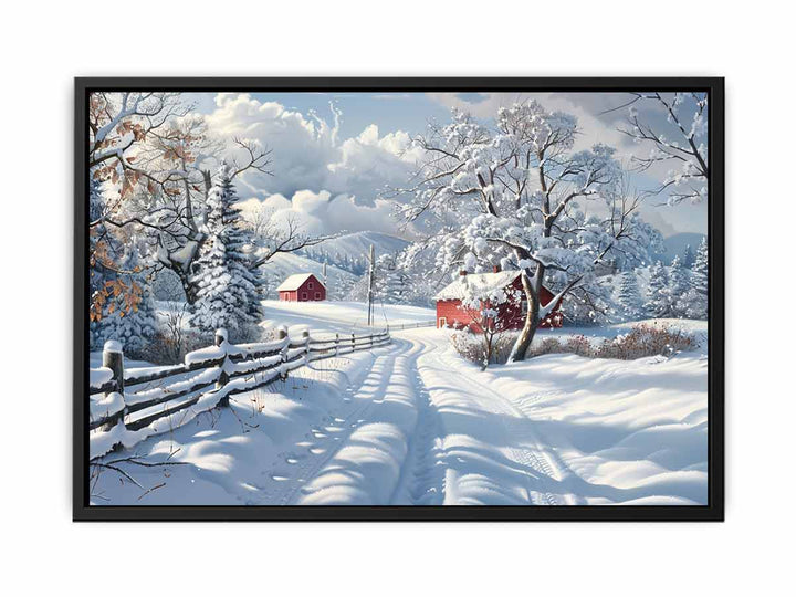 Winter Landscape   Painting