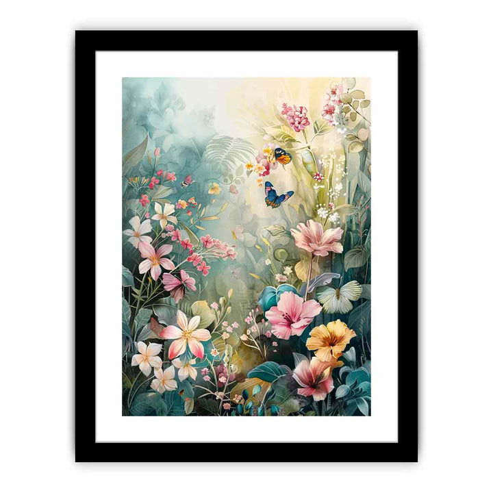 Garden Flowers   Art Print