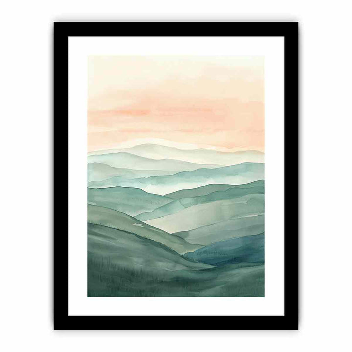 Serene Landscape   Art Print