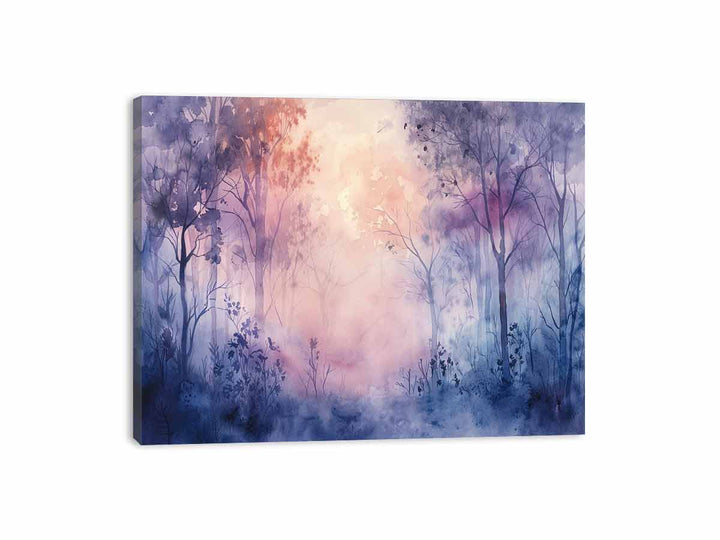 Misty Forest  Canvas Print