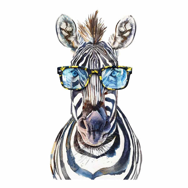 Zebra With Glasses