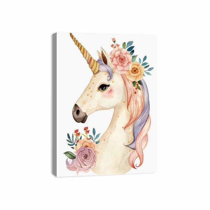 Cute Unicorn Canvas Print