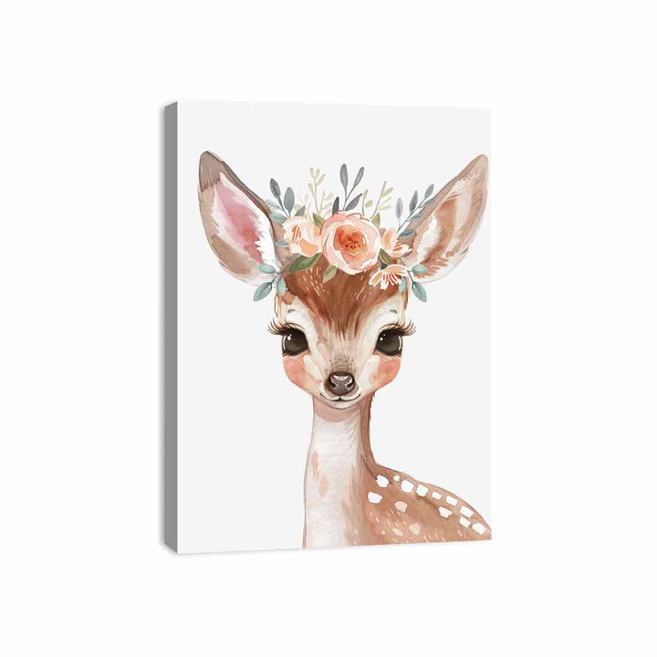 Baby Deer Canvas Print