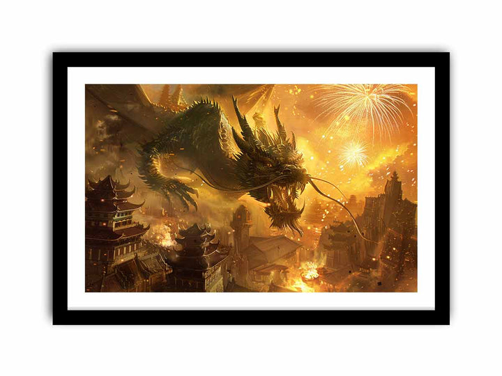 Fire Dragon  Art Print