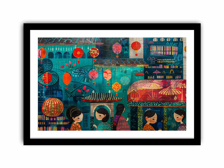 Shopping  Street  Art Print