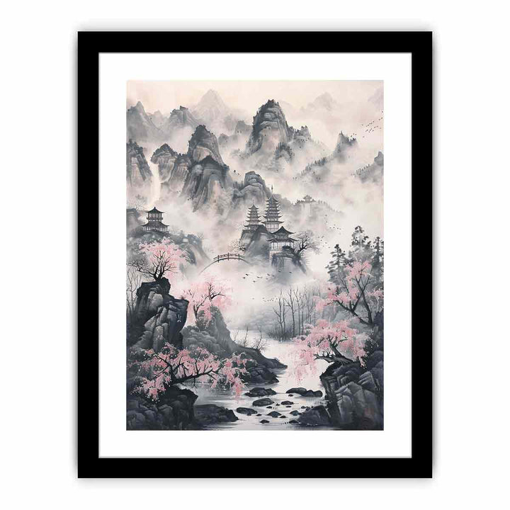 Asian Landscape   Art Print