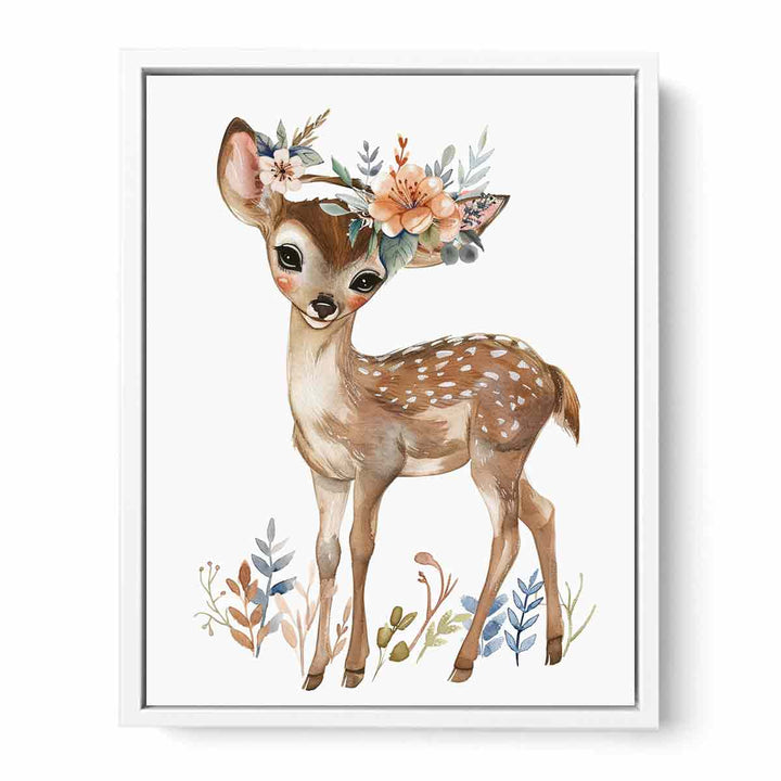 Cute Deer  Framed Print