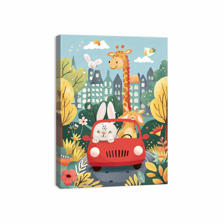 Kids Car  Canvas Print