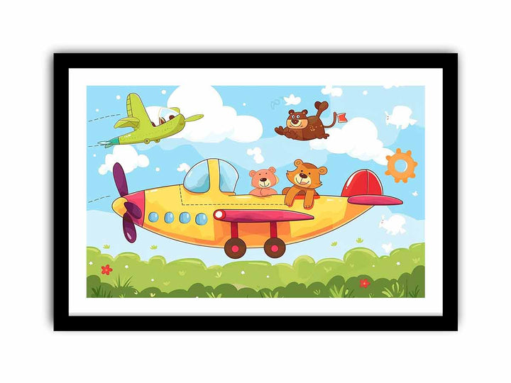 Kids Plane   Art Print