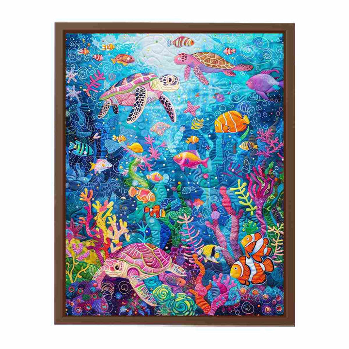 Vibrant Underwater  Poster