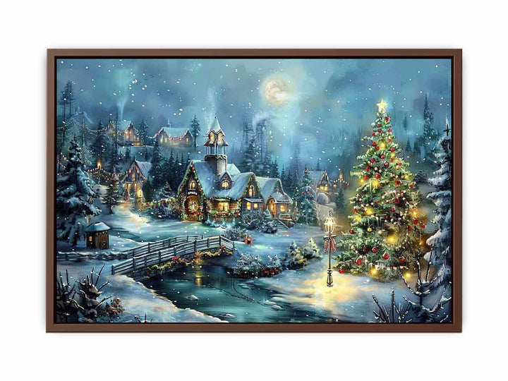 Christmas Landscape   Poster