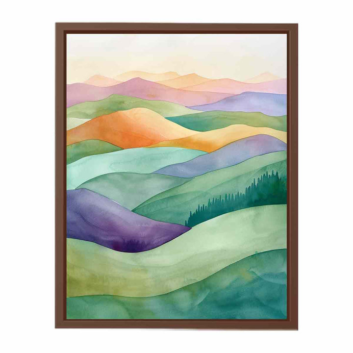 Watercolor  Landscape   Poster