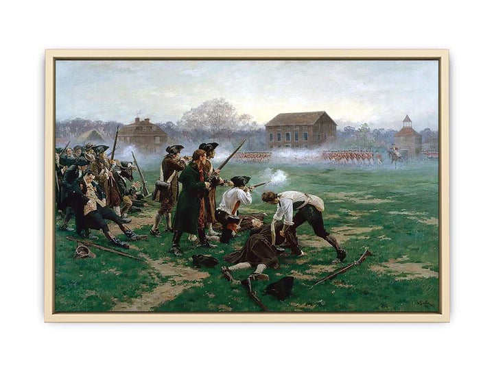 The Battle of Lexington, 19th April 1775, 1910  Art Print