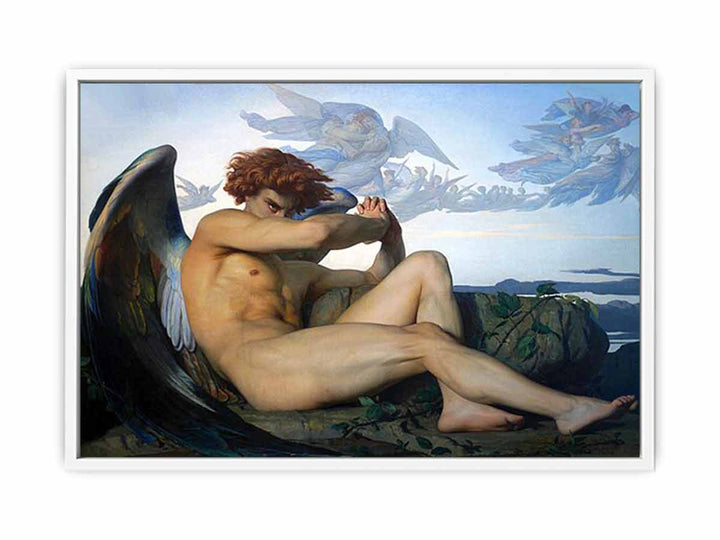 The  Fallen Angel  Painting Framed Print