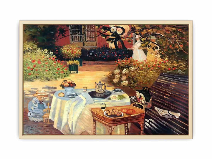 Monet: Luncheon  Art Print