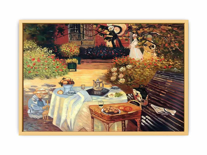 Monet: Luncheon Streched canvas