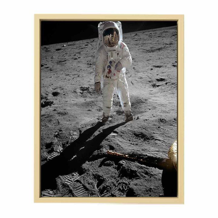 Astronaut  Walk   on Moon  Art Print