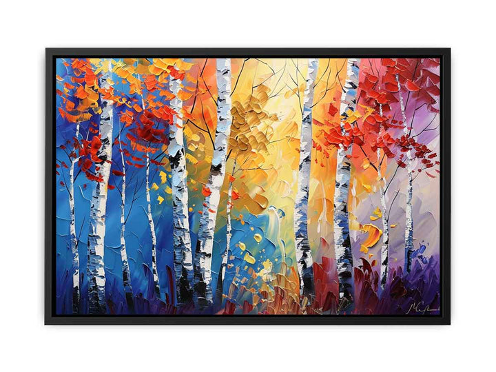 Birch Trees Painting