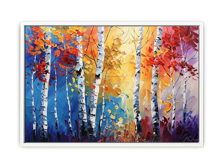 Birch Trees Painting