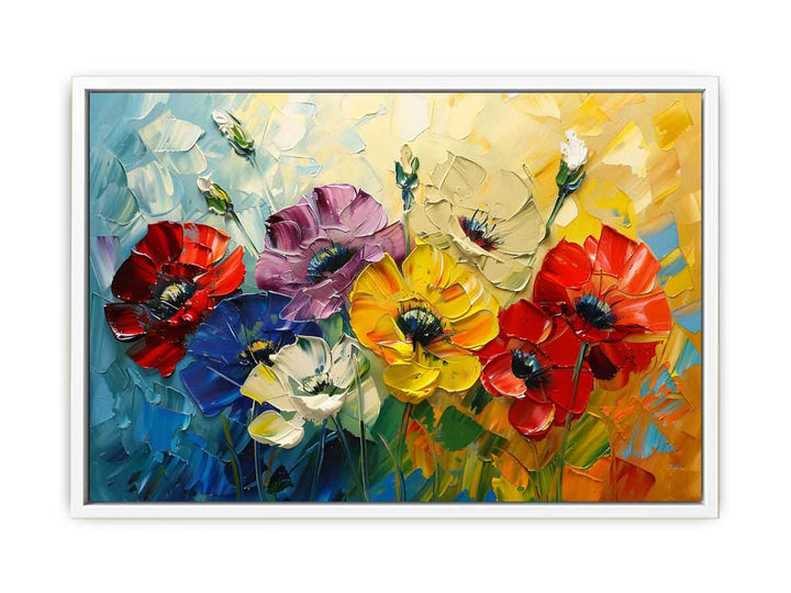 Beautiful Palette Knife Flower Painting