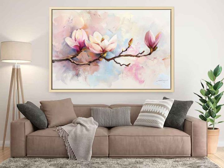 Magnolia Flower Painting Art Print