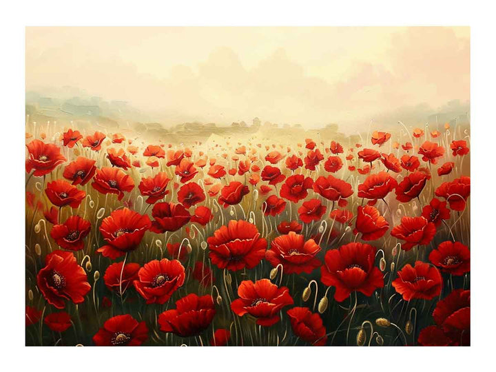 Poppy Field Painting Art Print