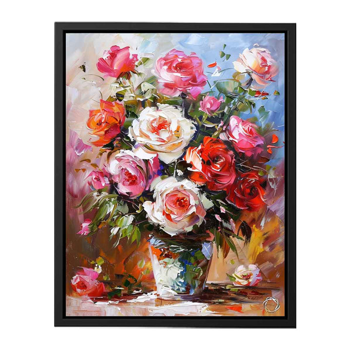 Flower in a Vase Canvas Painting