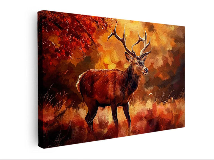 Deer  Painting  canvas Print