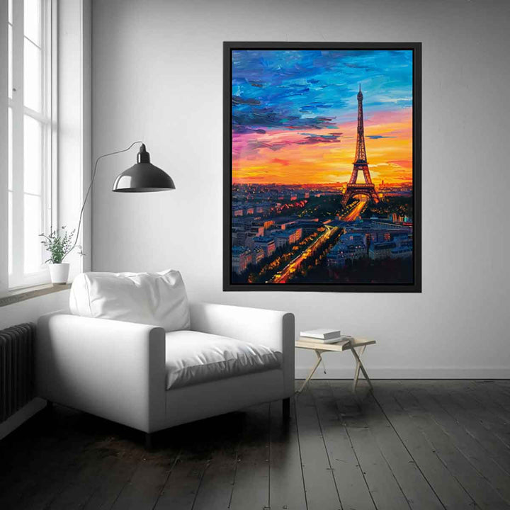 Eiffel Tower Painting Art Print