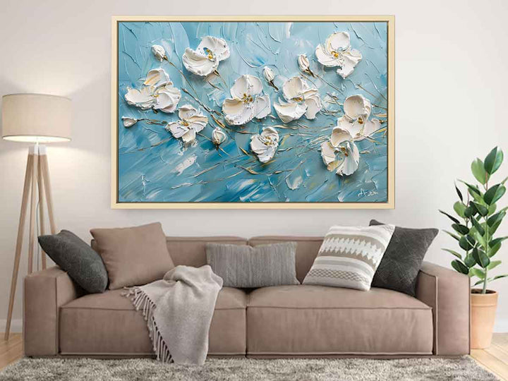 White Flower  Painting Art Print