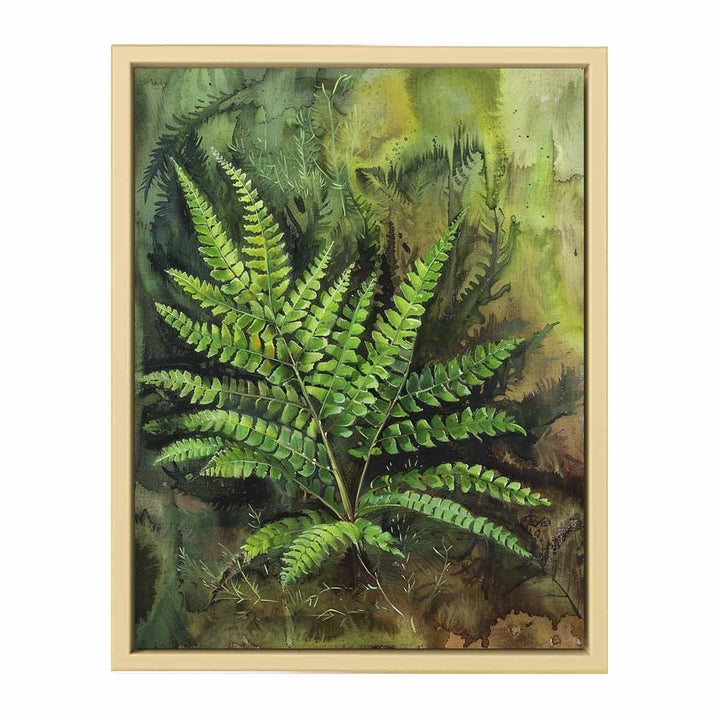 Eagle Fern Painting framed Print