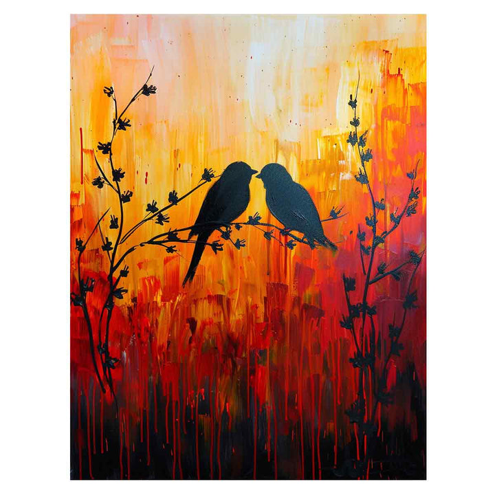 Love Birds  Painting Art Print