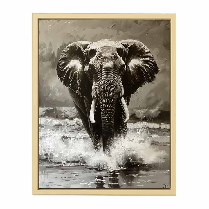 Elephant Painting framed Print