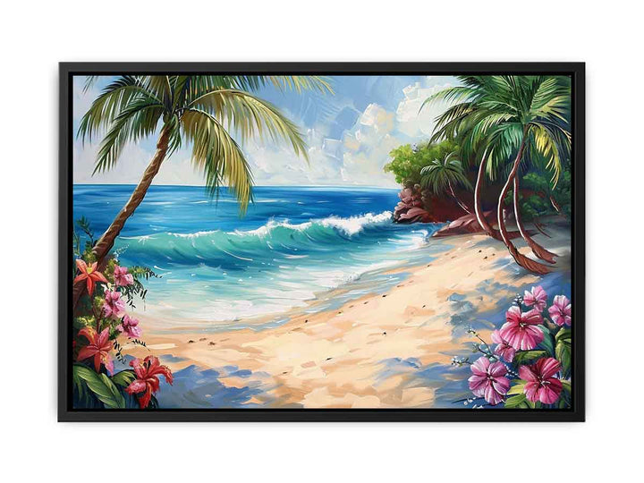 Tropical Beach Painting