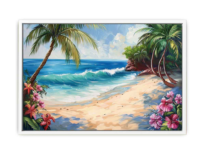 Tropical Beach Painting