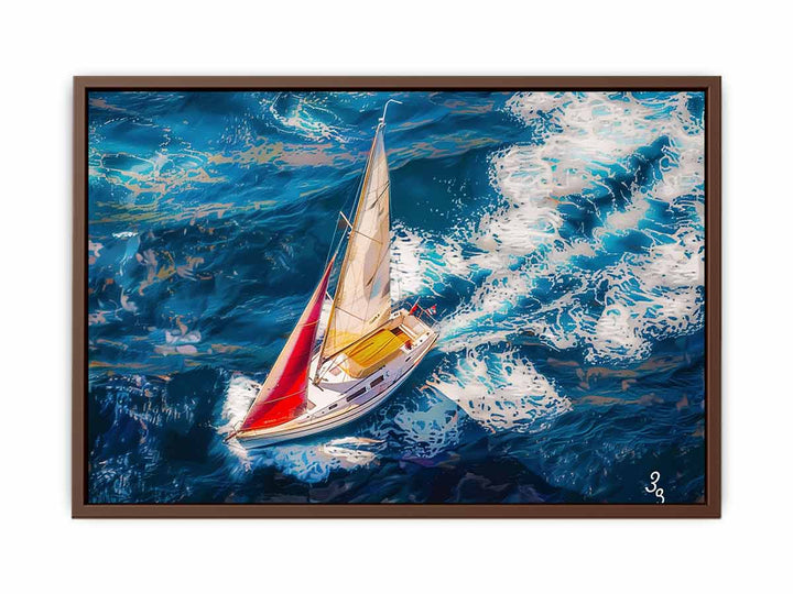 Boat-Sea-Knife-Art-Painting  Art Print