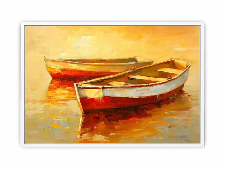 Boat-Knife-Art-Painting Canvas Print